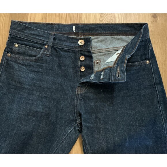 The Unbranded Brand UB401 Tight‎ Fit 14.5oz Indigo Selvedge Jeans Size 32 - Picture 5 of 11